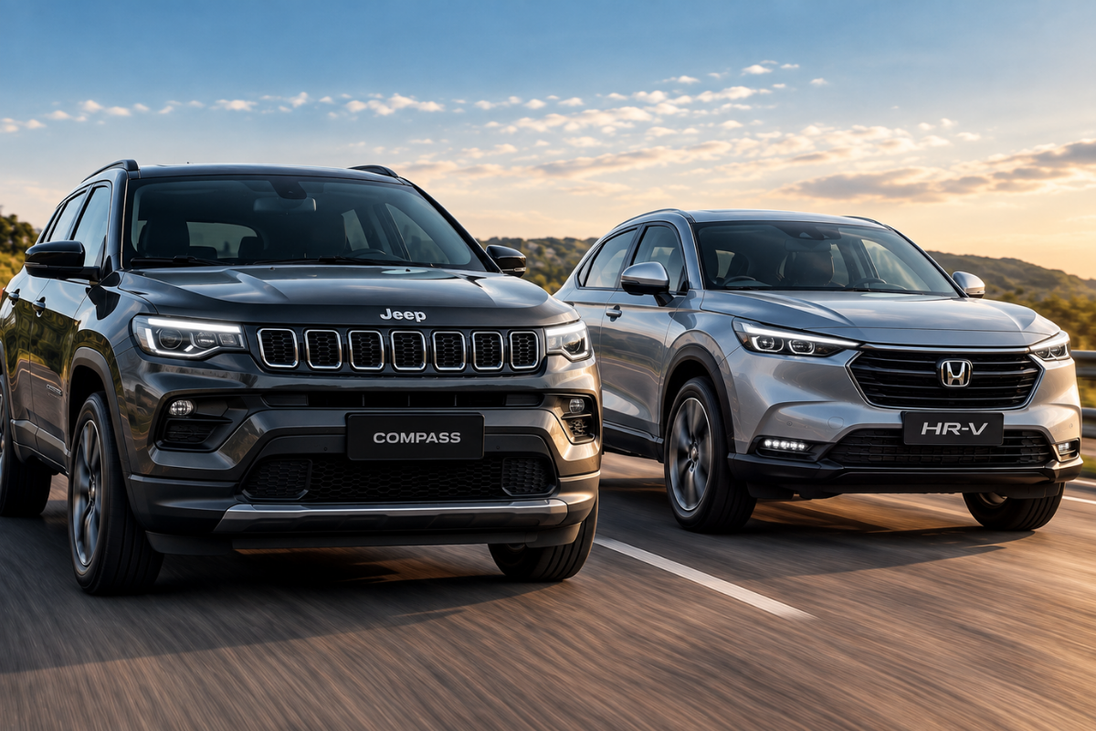 Compass 2023 e HR-V 2023 estão a R$ 2.638 um do outro: vale decidir só pelo preço?