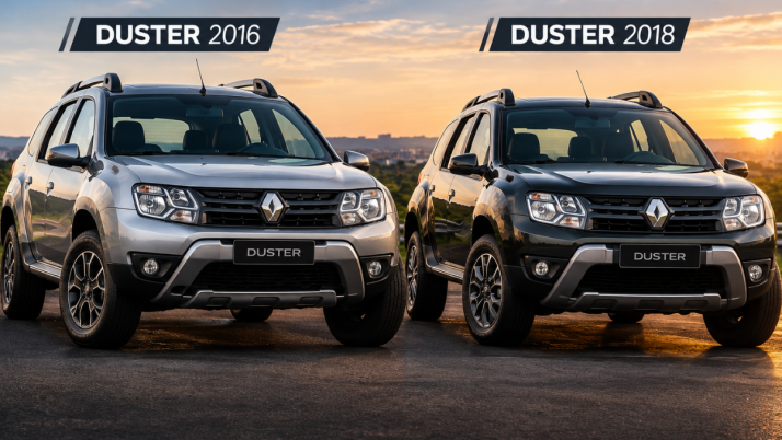 A diferença de consumo entre um Duster de 2016 e um de 2018 pode chegar a 20%