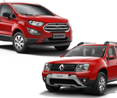 Duster 2019 custa R$ 6.630 a menos que a EcoSport os dois rivais mais clássicos do segmento, lado a lado
