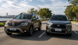 Duster 2022 custa R$ 39.802 a menos que o Corolla Cross