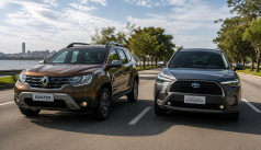 Duster 2022 custa R$ 39.802 a menos que o Corolla Cross