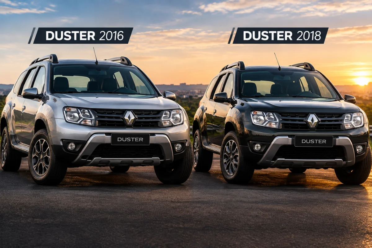 A diferença de consumo entre um Duster de 2016 e um de 2018 pode chegar a 20%