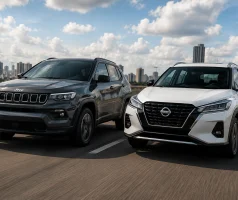 Compass 2022 custa R$ 27.061 a mais que o Kicks vale a diferença