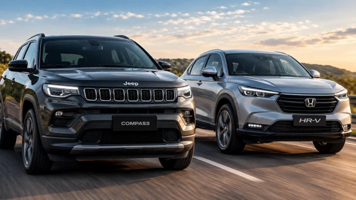 Compass 2023 e HR-V 2023 estão a R$ 2.638 um do outro: vale decidir só pelo preço?