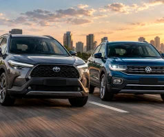 Corolla Cross 2023 custa R$ 21.450 a mais que o T-Cross o nome Toyota vale essa diferença toda