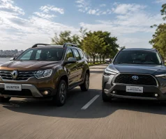 Duster 2022 custa R$ 39.802 a menos que o Corolla Cross